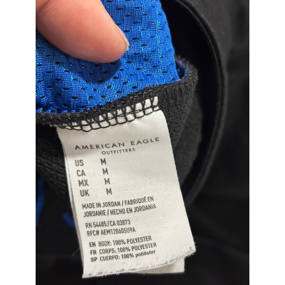 American Eagle M Black Joggers Mens Athleisure Casual Sweatpants Active Pants - Picture 10 of 14